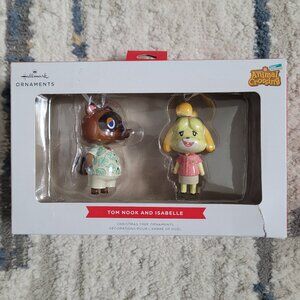 Hallmark Ornaments Nintendo Animal Crossing Horizons Tom Nook & Isabelle new